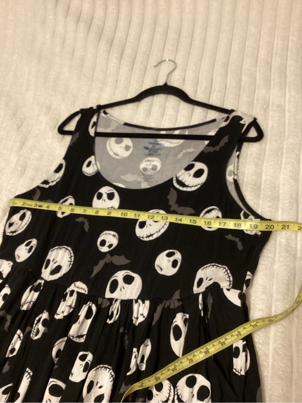 torrid Black & White Jack Skellington Print Tank Dress, size 2 (18/20) - Picture 5 of 6